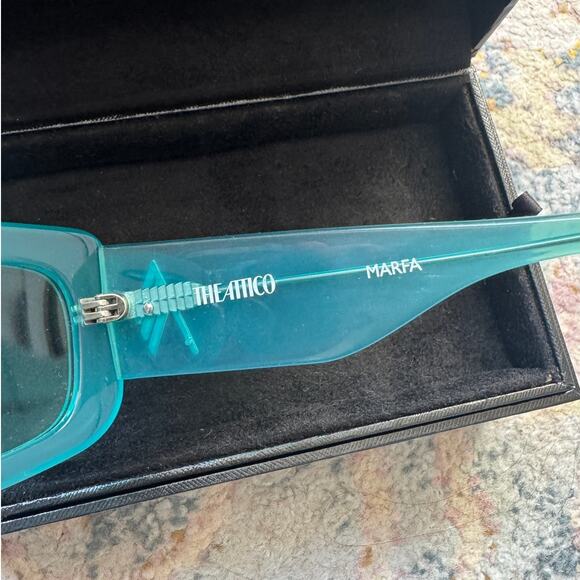 Linda Farrow x THE ATTICO Marfa Rectangular Sunglasses - Picture 11 of 15